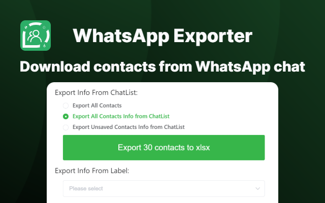 WhatsApp 聊天备份 & WhatsApp助手 - WhatsApp 联系人信息下载器 - 截图 2