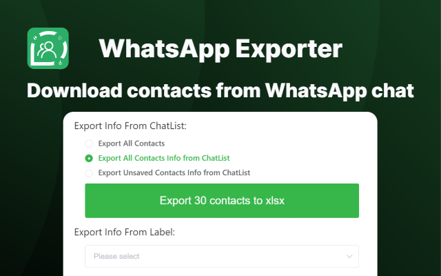 WhatsApp 聊天备份 & WhatsApp助手 - WhatsApp 联系人信息下载器 - 截图 3
