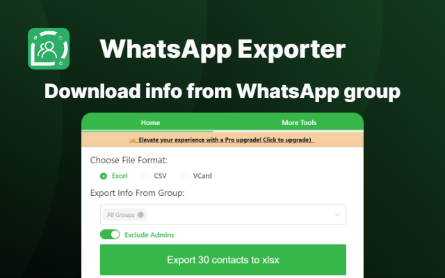 WhatsApp 聊天备份 & WhatsApp助手 - WhatsApp 联系人信息下载器 - 截图 4