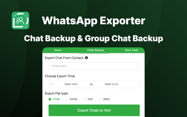 WhatsApp 聊天备份 & WhatsApp助手 - WhatsApp 联系人信息下载器 - 截图 5