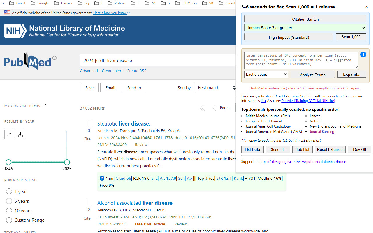 PubMed Citation Bar - 截图 2