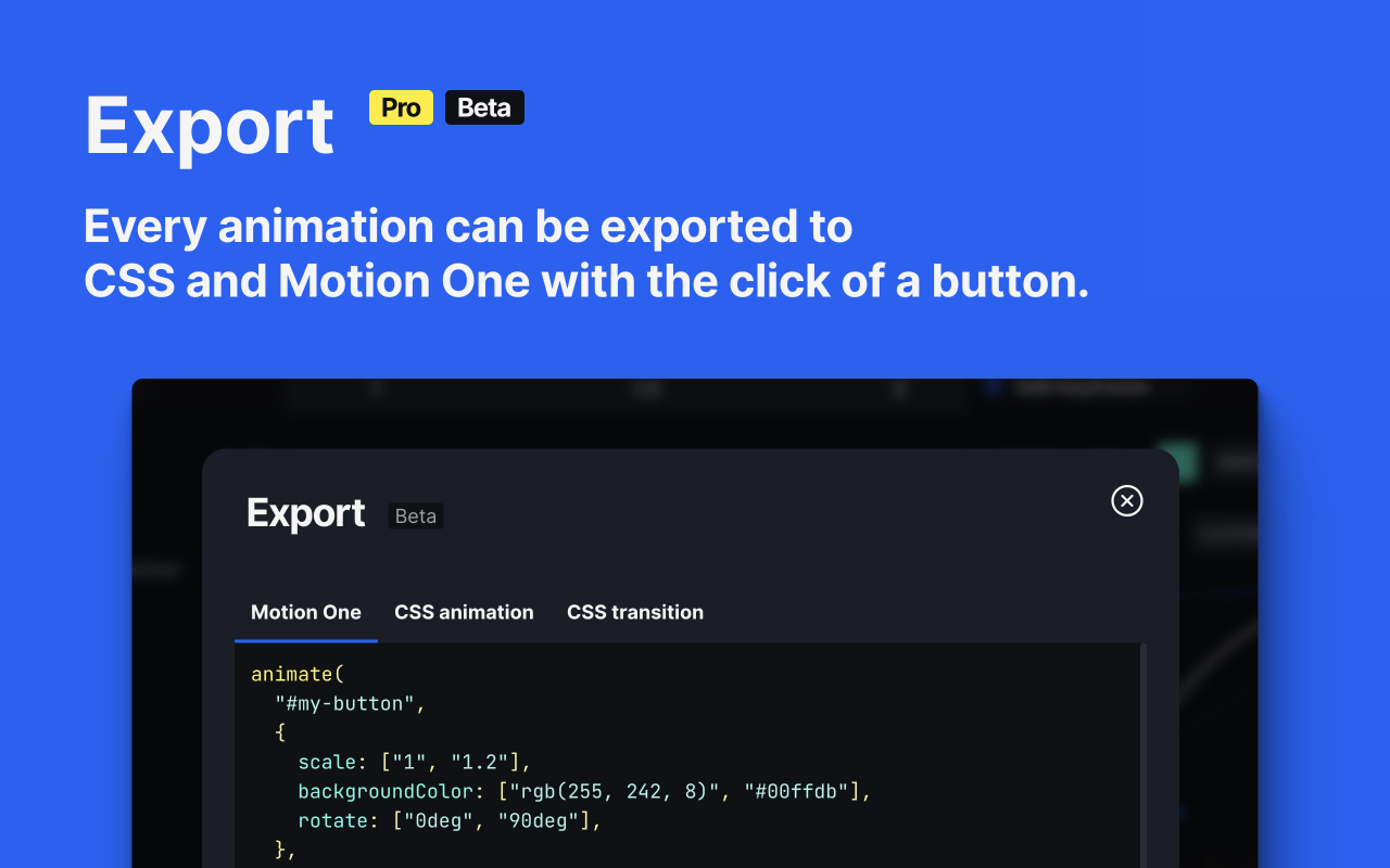 Motion DevTools - 截图 2