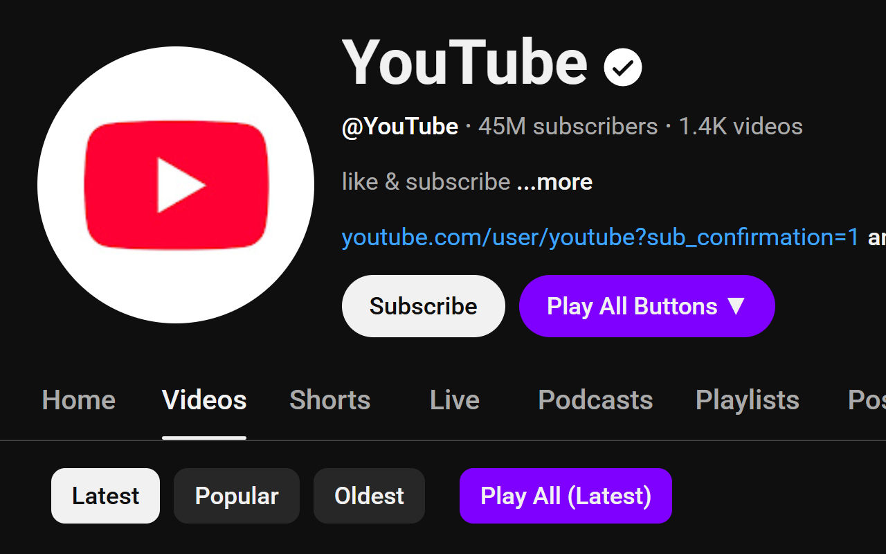 Youtube Play All - 截图 2