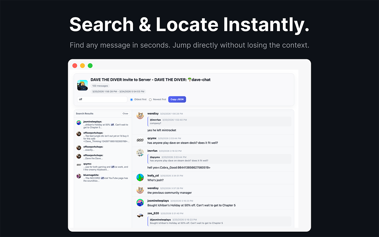Discord Chat Exporter: Export to HTML/XLSX - 截图 2