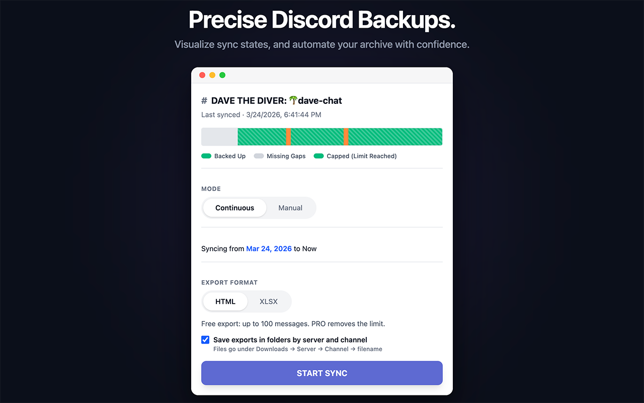 Discord Chat Exporter: Export to HTML/XLSX - 截图 3