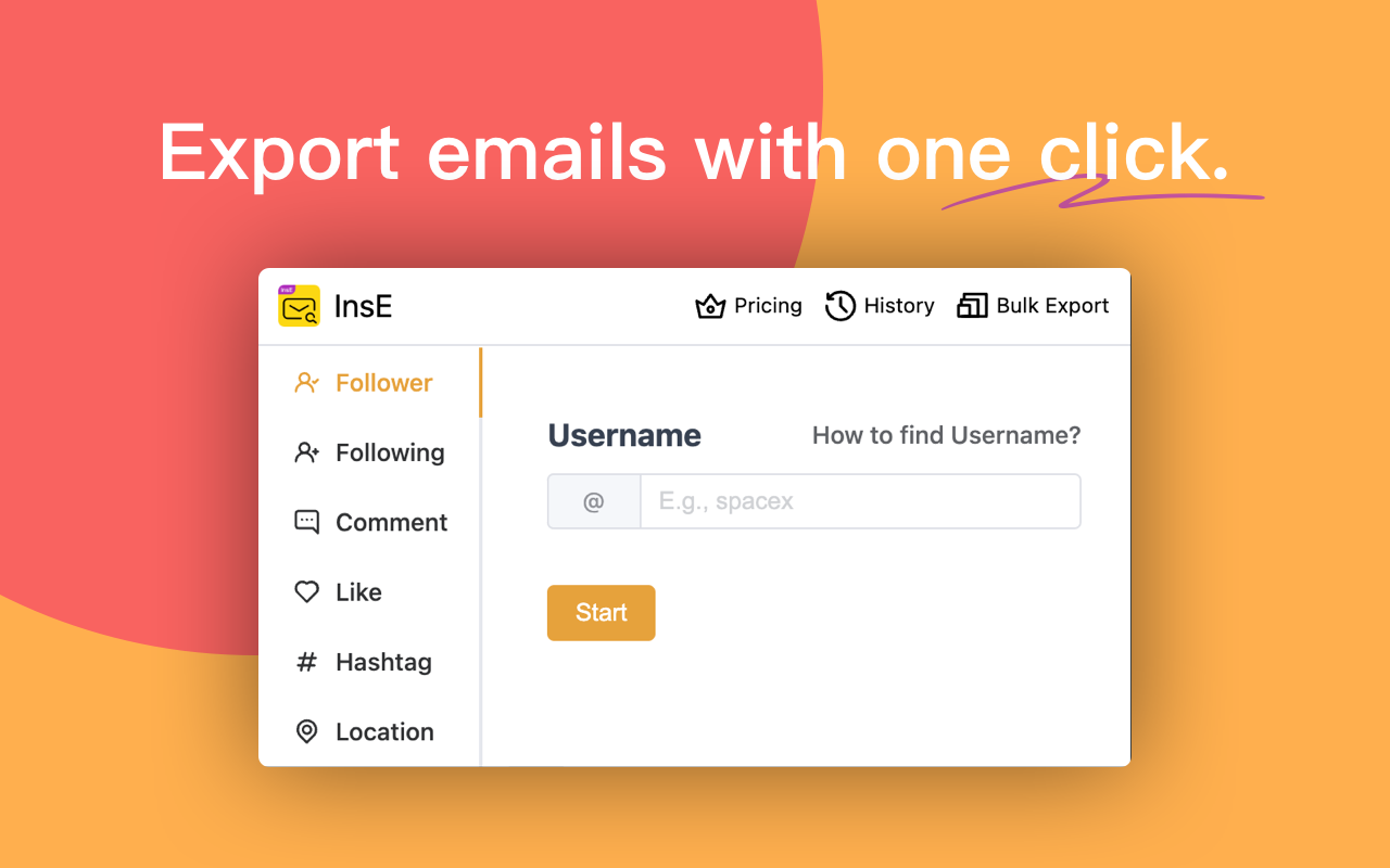 InsE - Instagram email finder & exporter - 截图 2