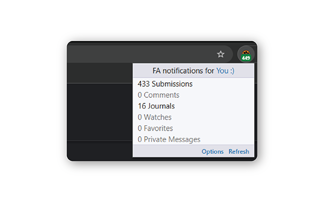 FurAffinity Message Notifier - 截图 2