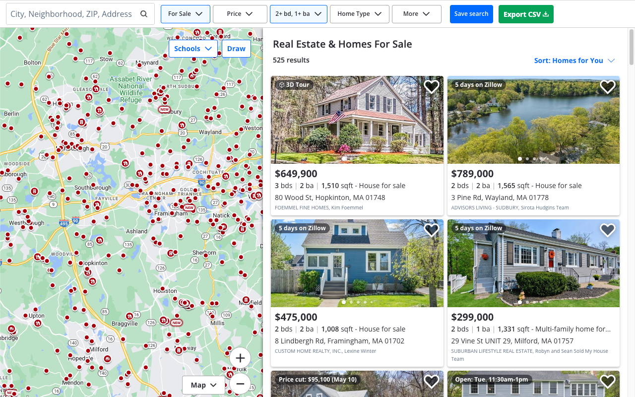 Zillow 数据抓取器 - 代理人及房产导出 - 截图 3