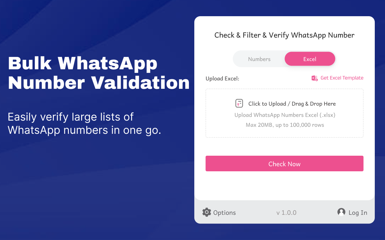 批量WhatsApp电话号码检查器和验证器 | WASBB.COM - 截图 2