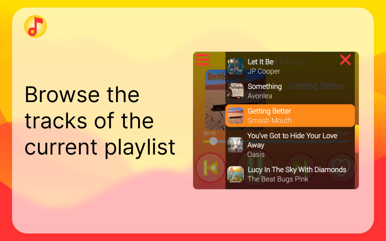 Yandex Music control - 截图 2