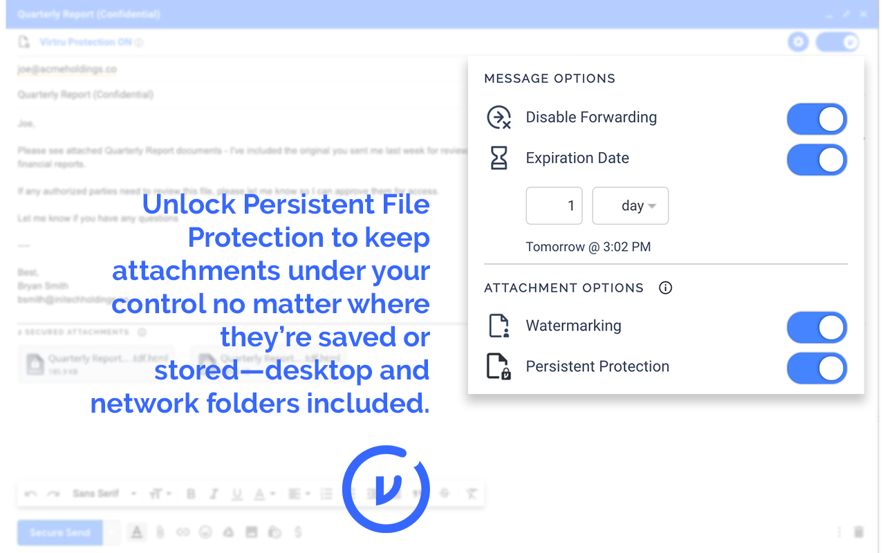Virtru Email Protection - 截图 1