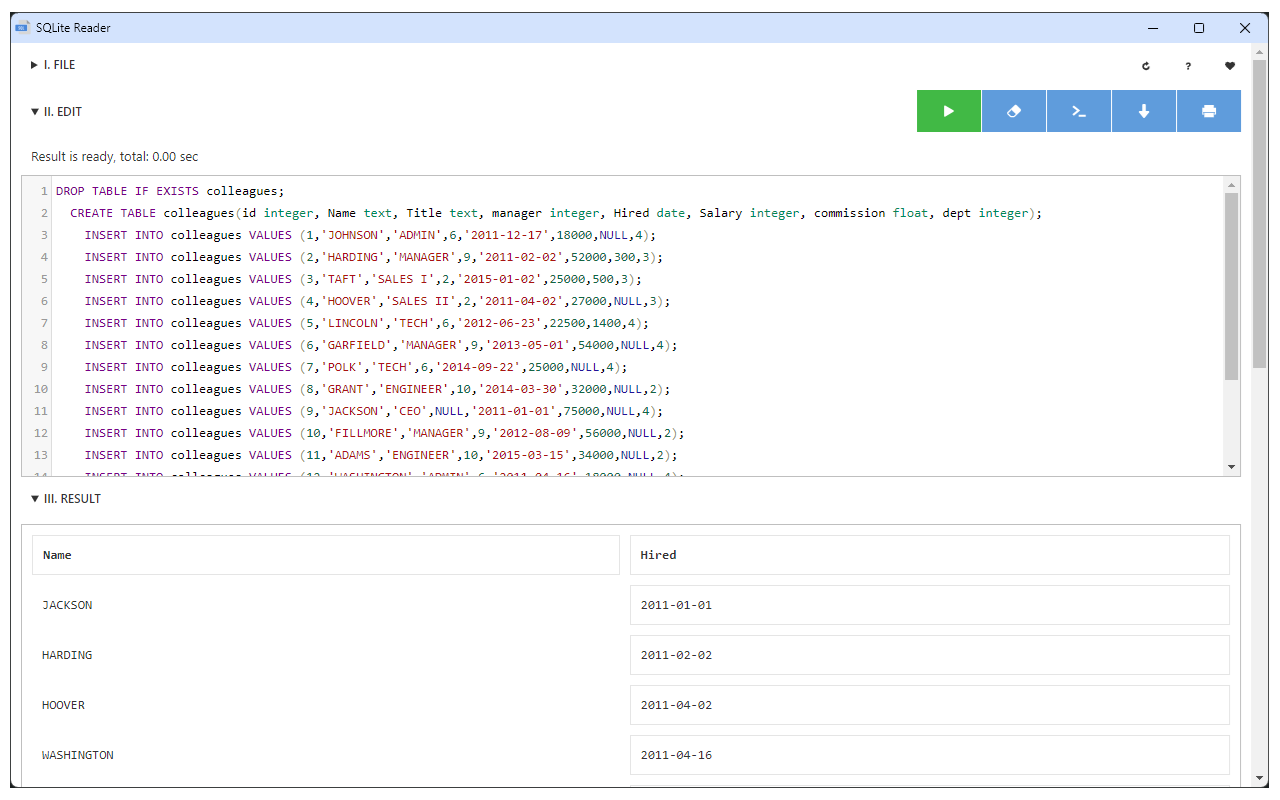 SQLite Reader - 截图 3