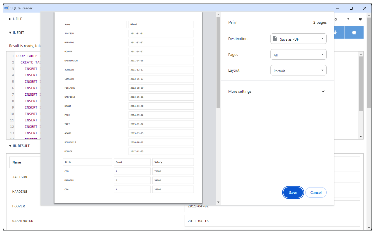 SQLite Reader - 截图 4