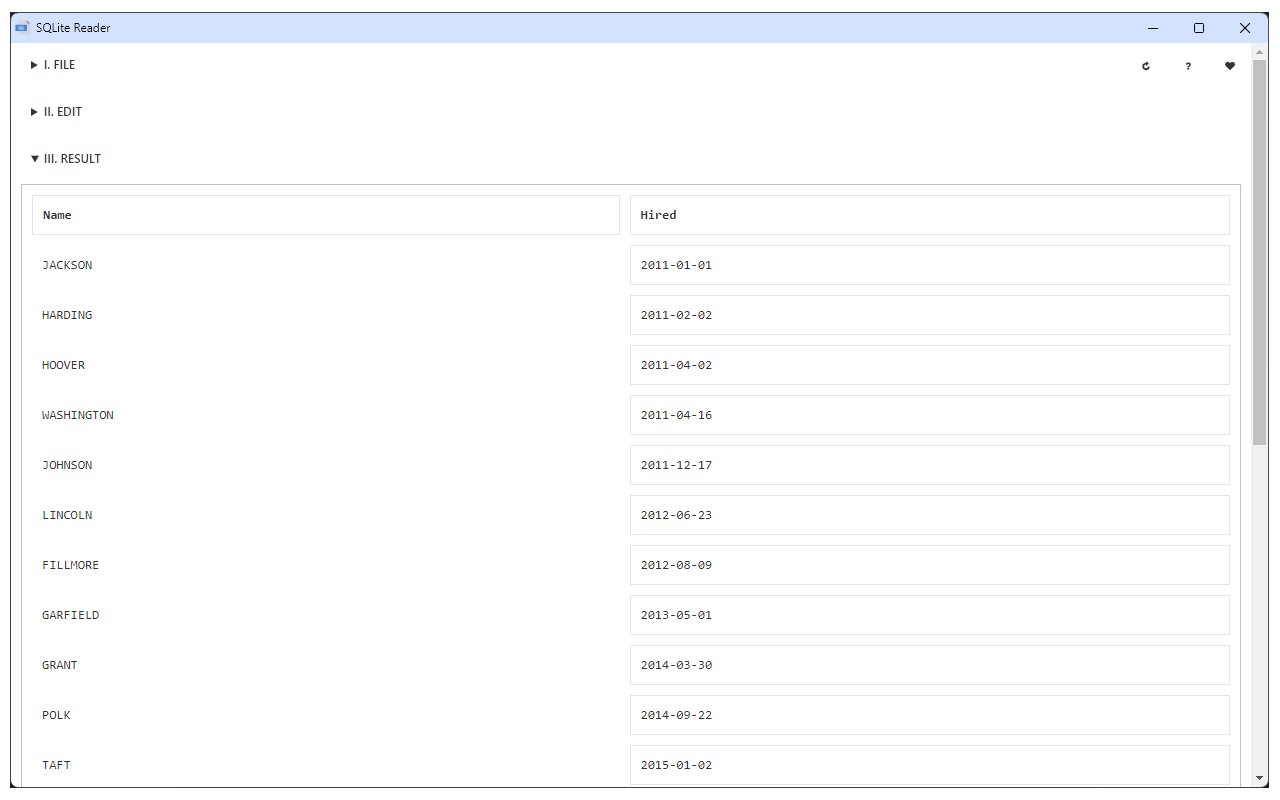 SQLite Reader - 截图 5