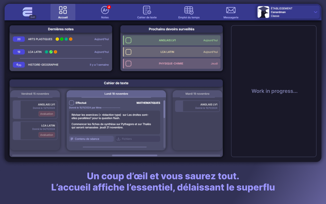 Ecole Directe Plus Unblock - 截图 2