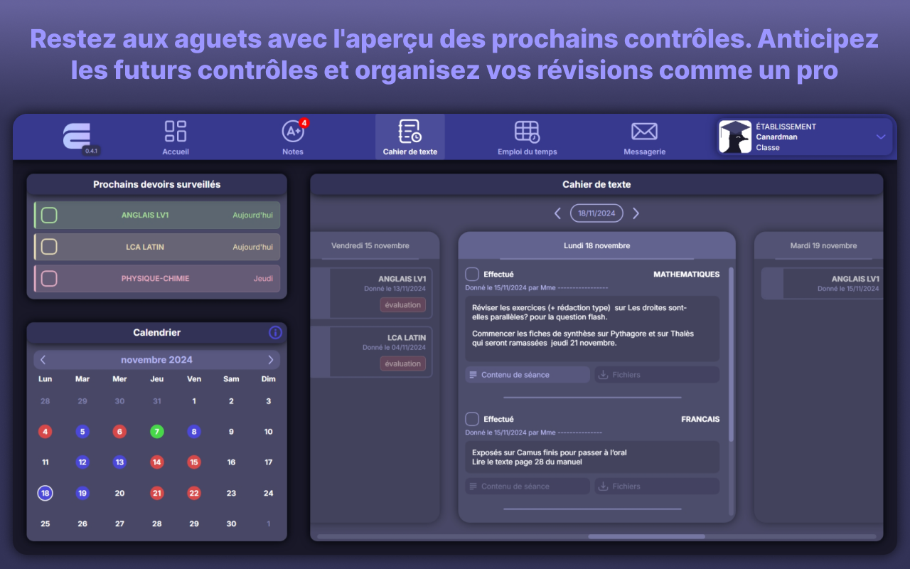 Ecole Directe Plus Unblock - 截图 3