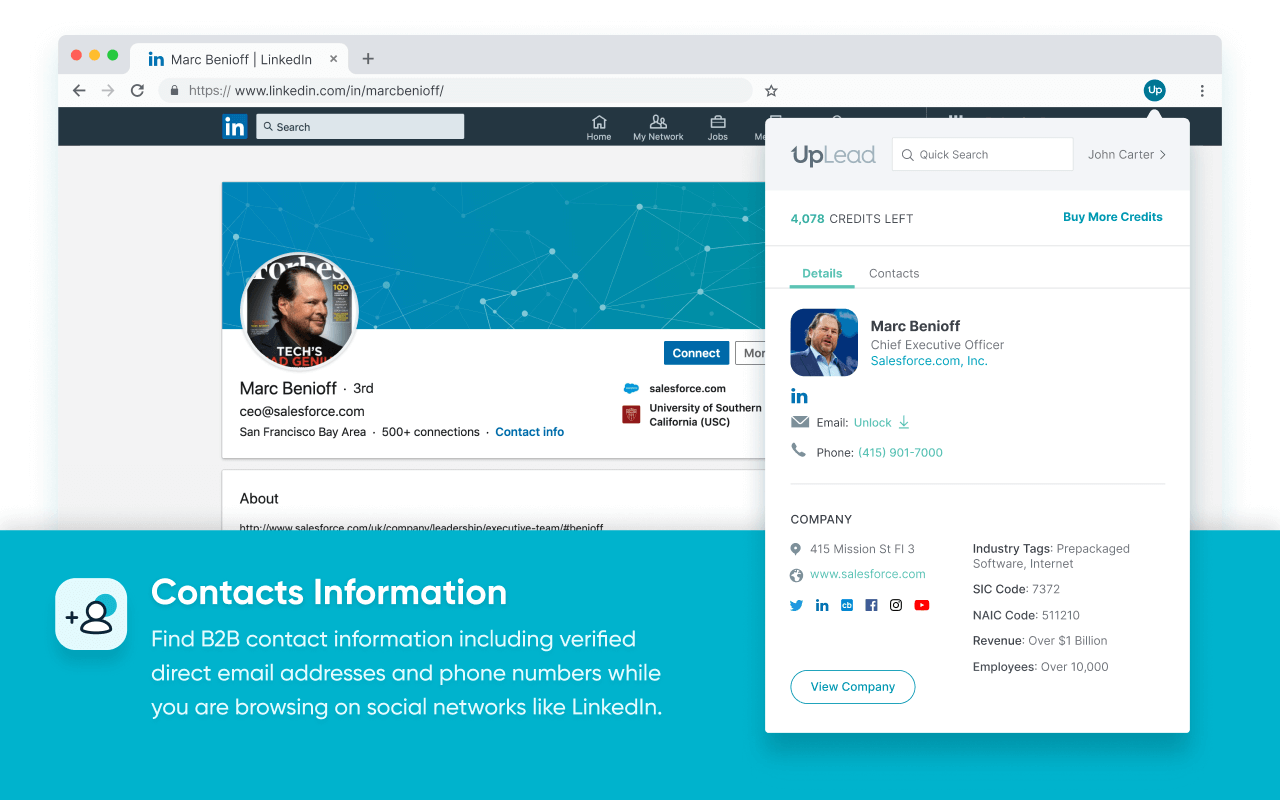 UpLead - Find Emails on Websites - 截图 2