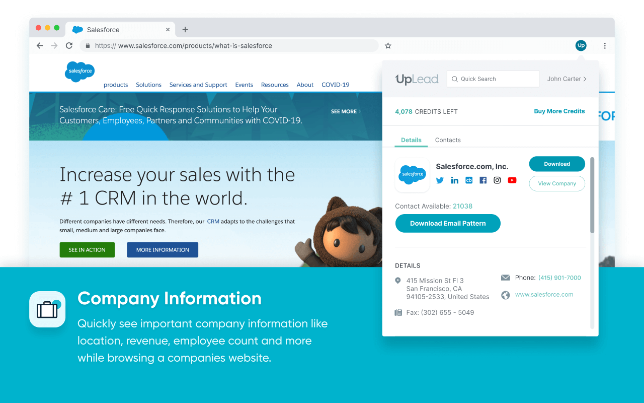 UpLead - Find Emails on Websites - 截图 3