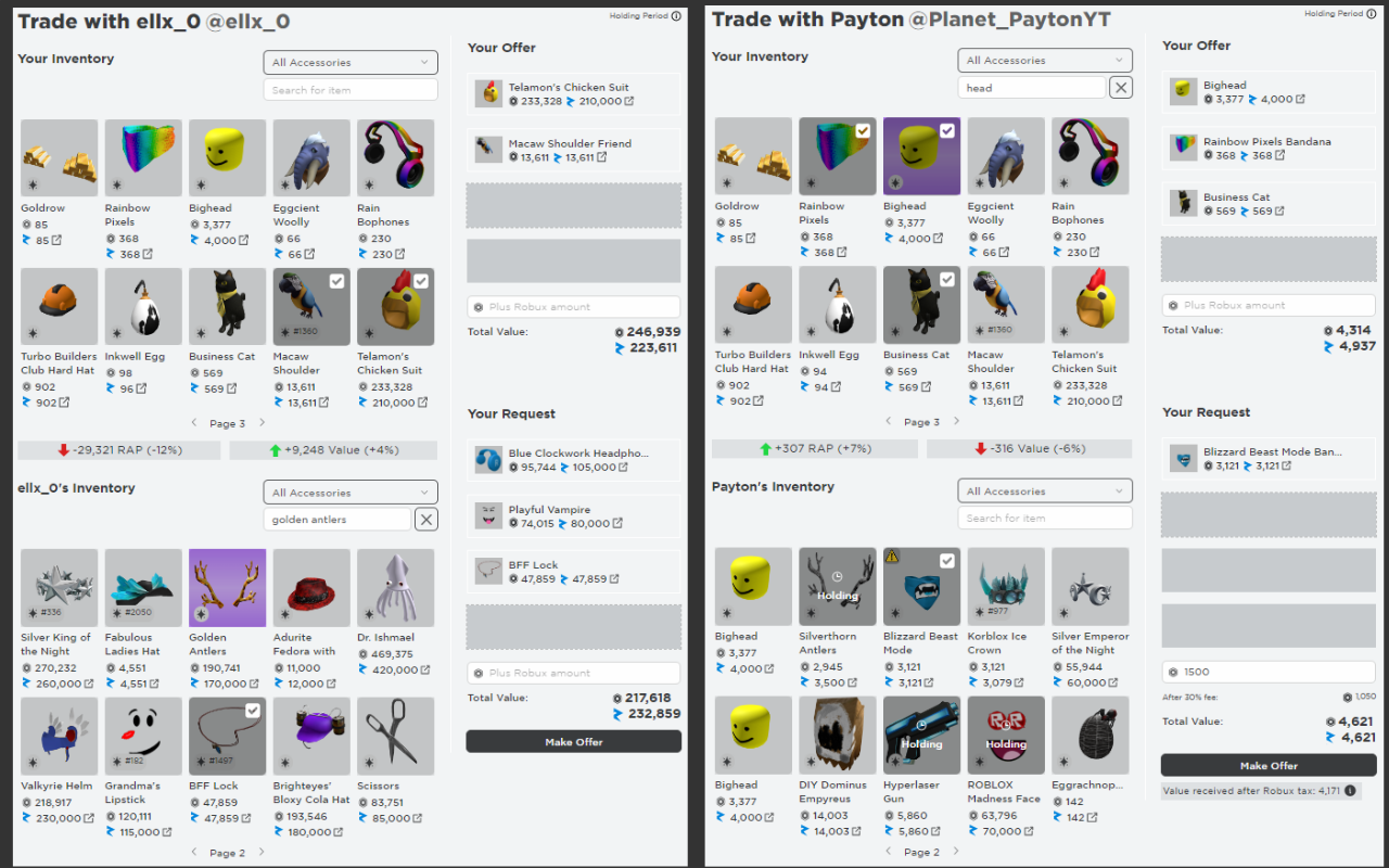 RoValk - The Roblox Trading Addon - 截图 2