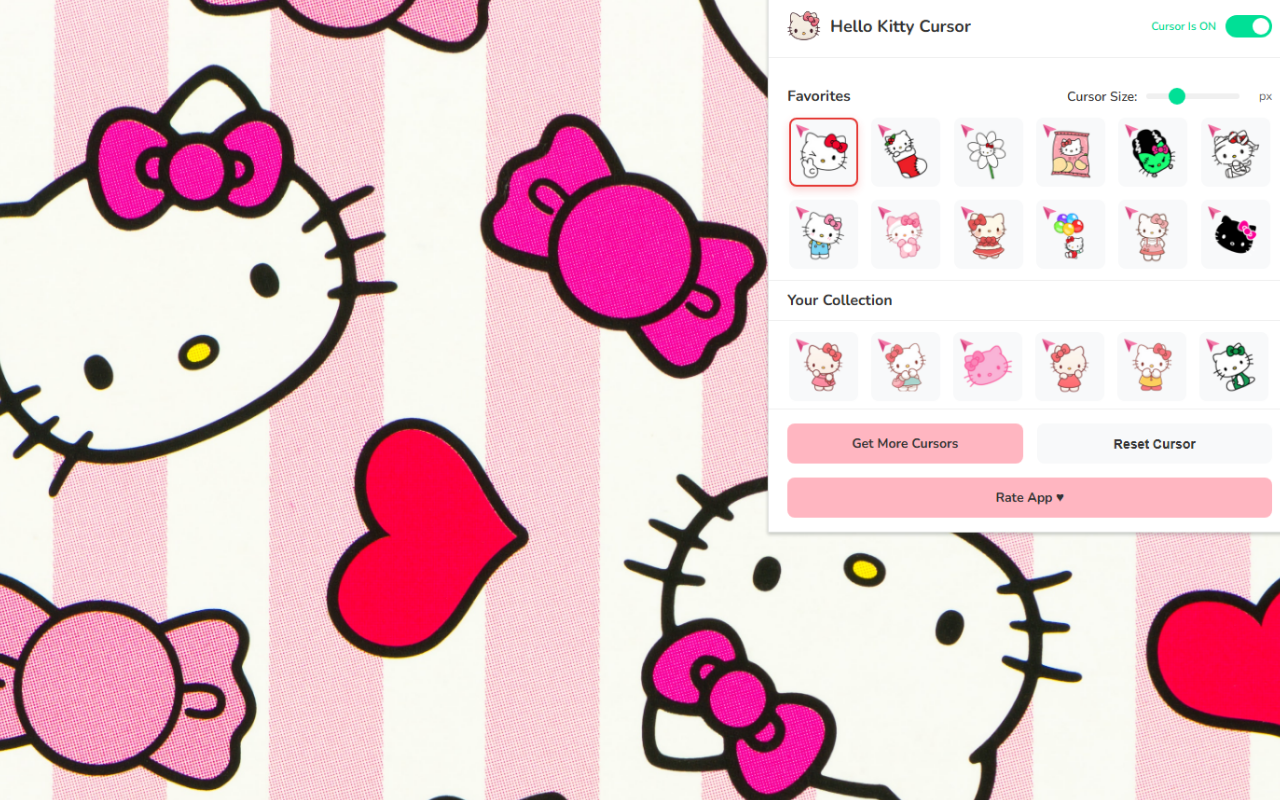 Hello Kitty Cursor ♥ Custom Cursor for Chrome™ - 截图 1