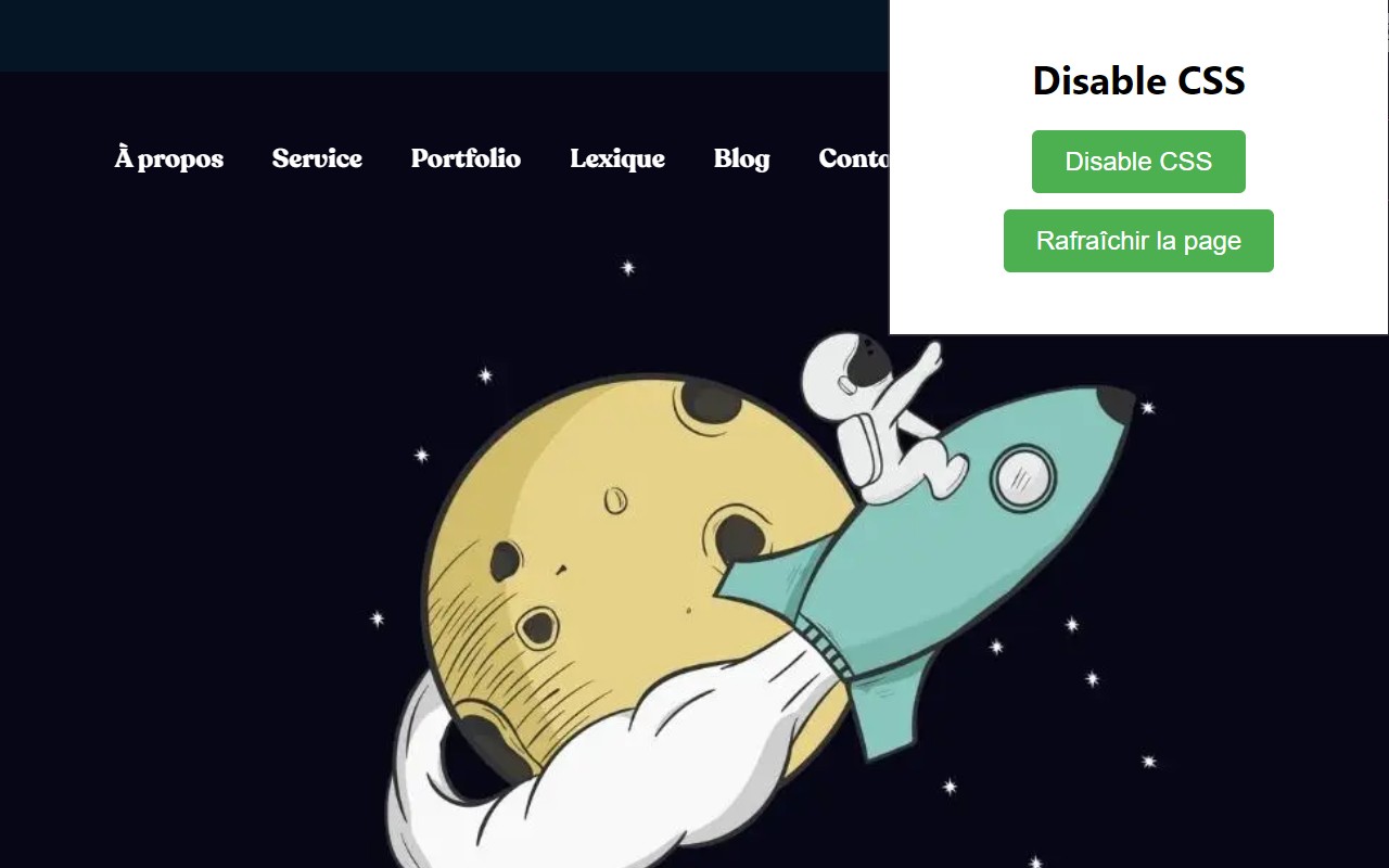 Disable CSS 📋 - 截图 1