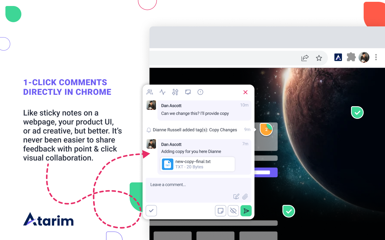 Atarim - Visual Website Collaboration - 截图 4