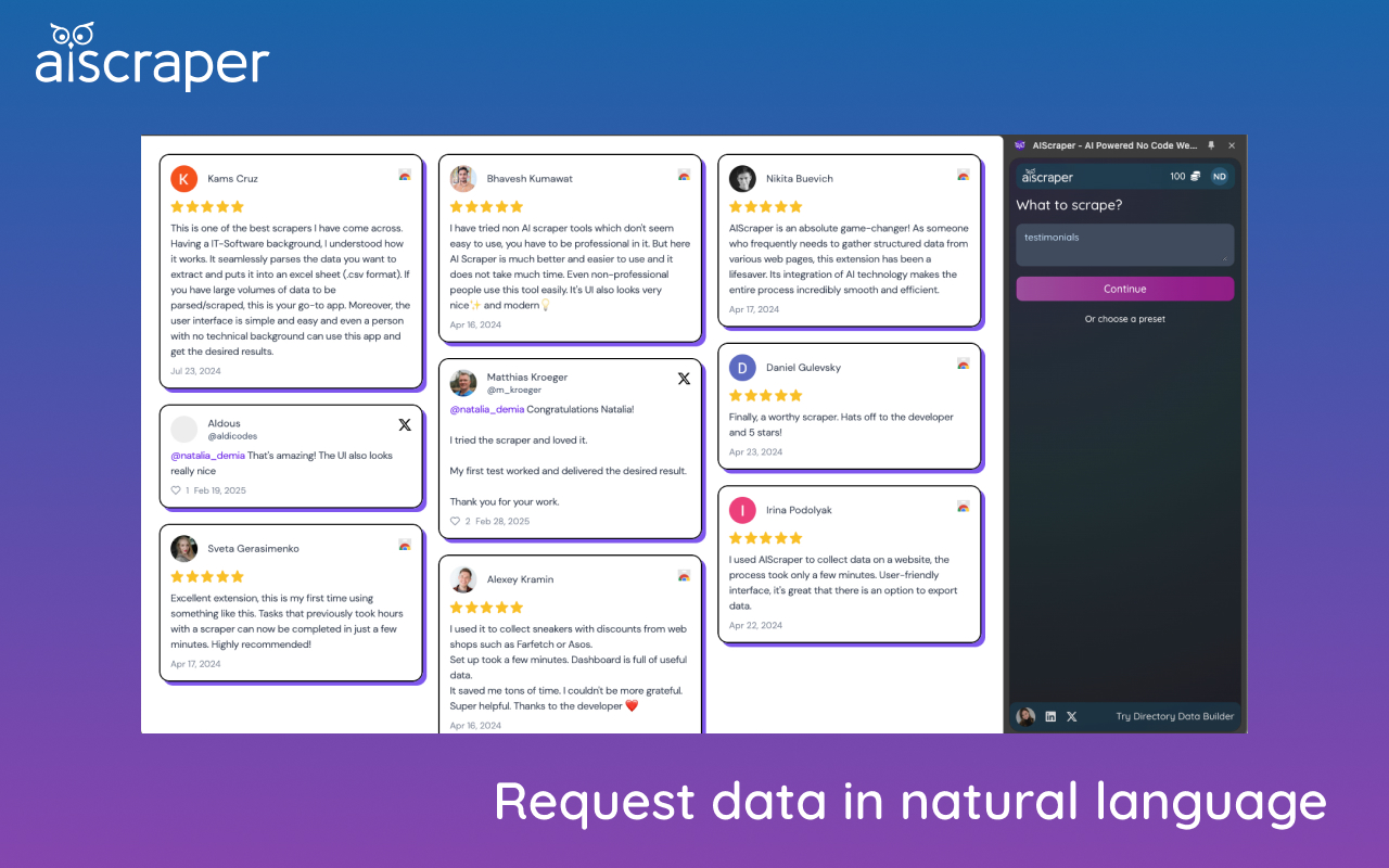 AIScraper - AI Powered No Code Web Scraping Tool - 截图 4