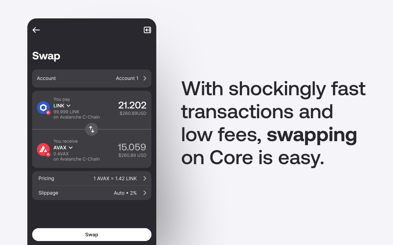 Core Wallet: Crypto Made Easy - 截图 3