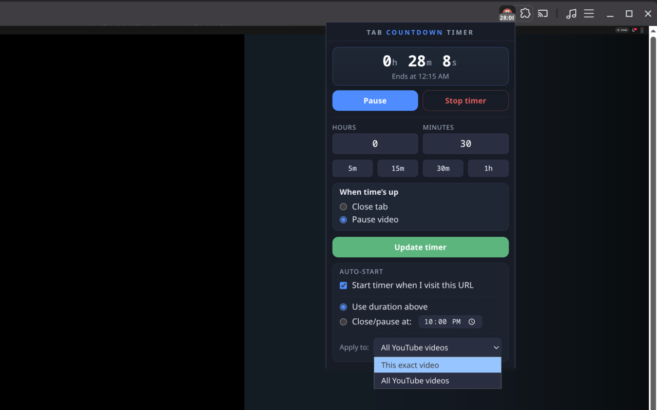 Tab Countdown Timer - 截图 4