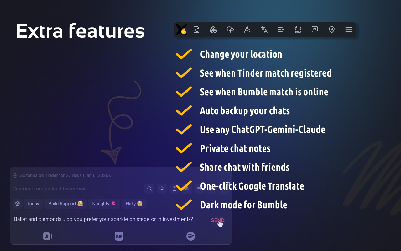 ChatGPT for Tinder & Bumble - get more dates - 截图 3