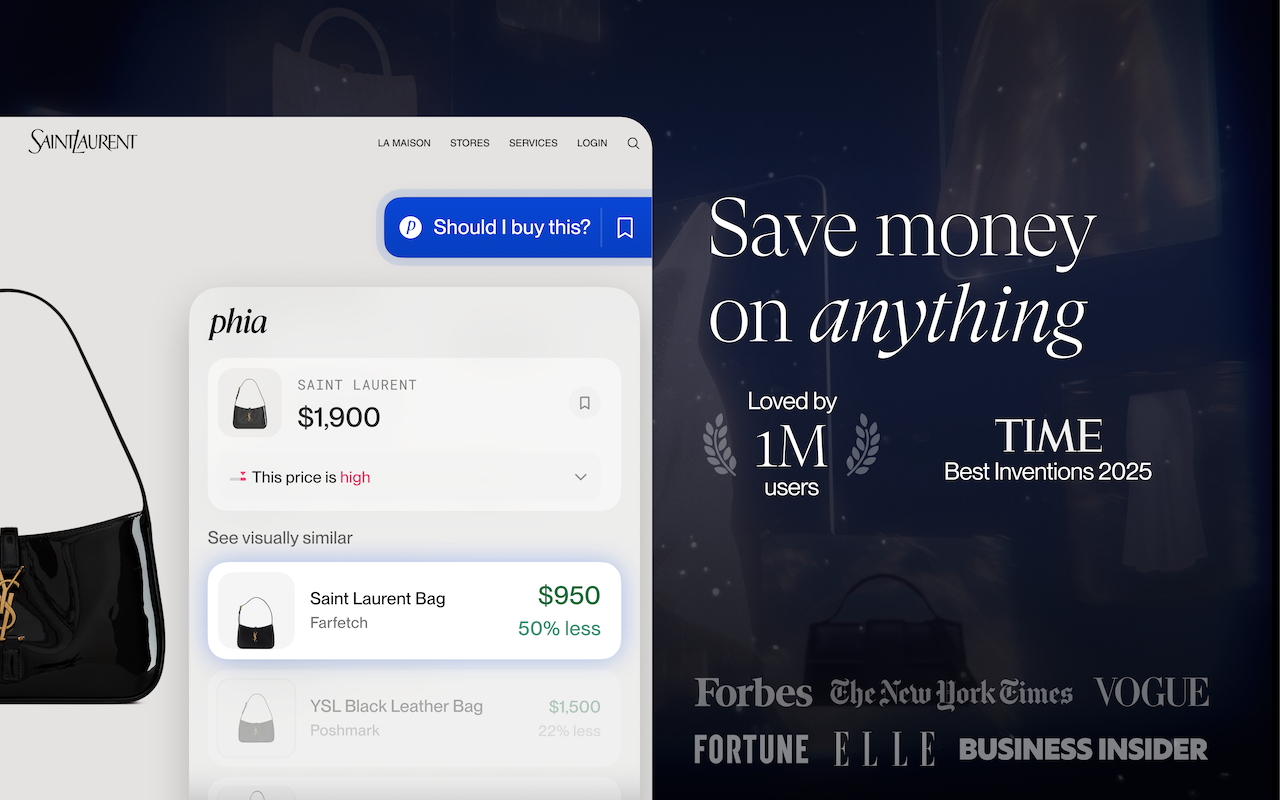Phia: Best Price in One Click - 截图 1