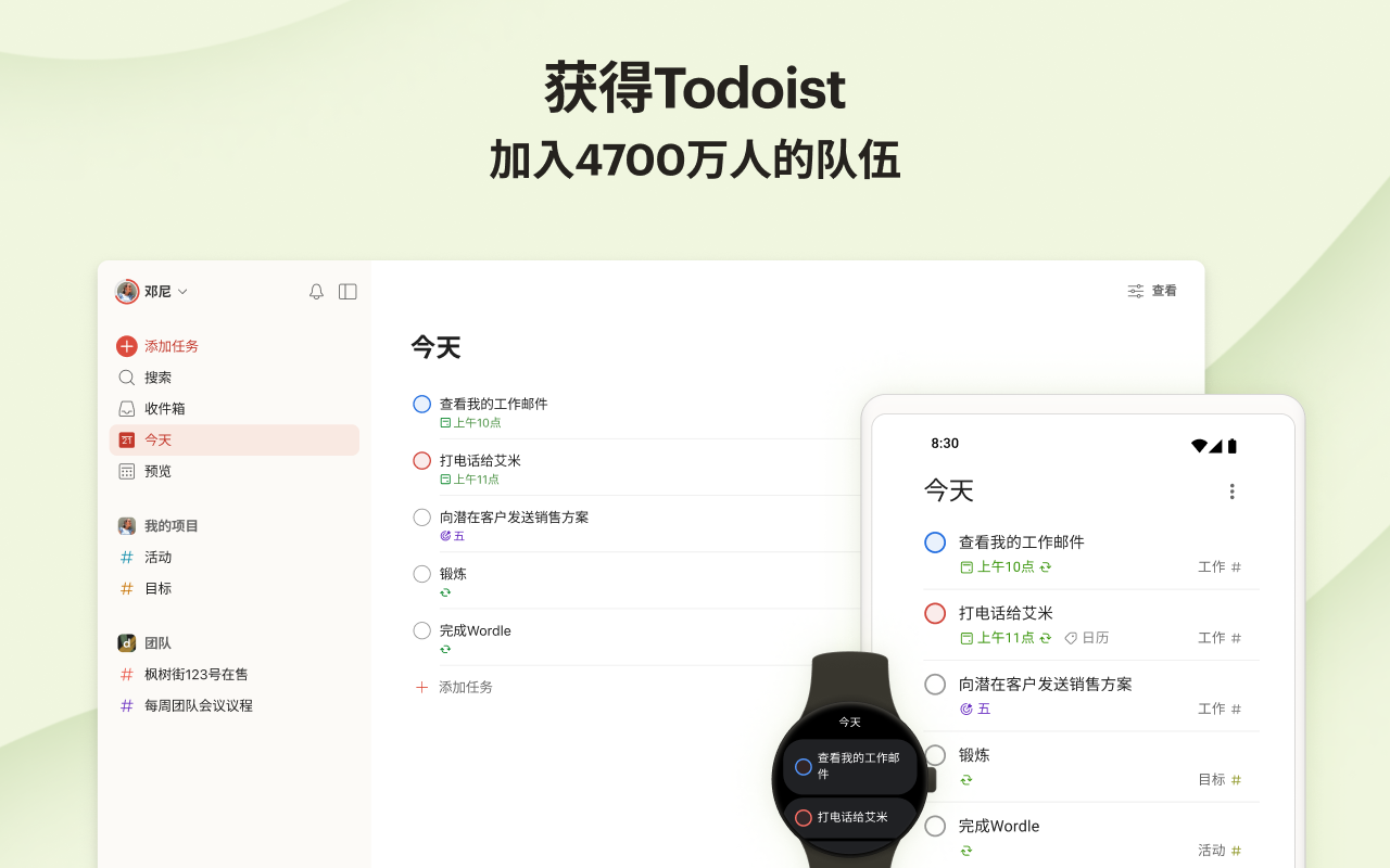 Gmail版Todoist：提醒事项&计划 - 截图 2
