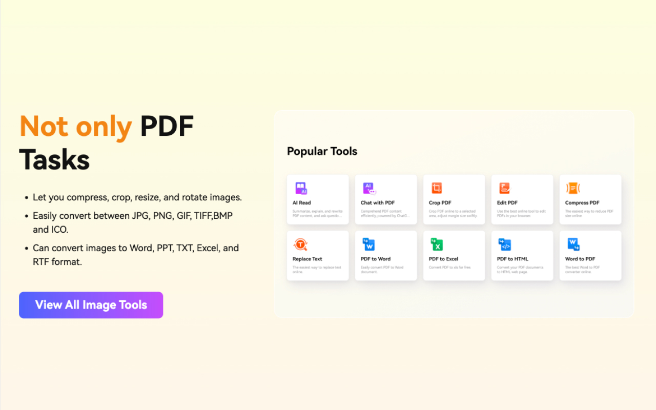 HiPDF – AI PDF Editor, Converter & PDF Tools Online - 截图 3