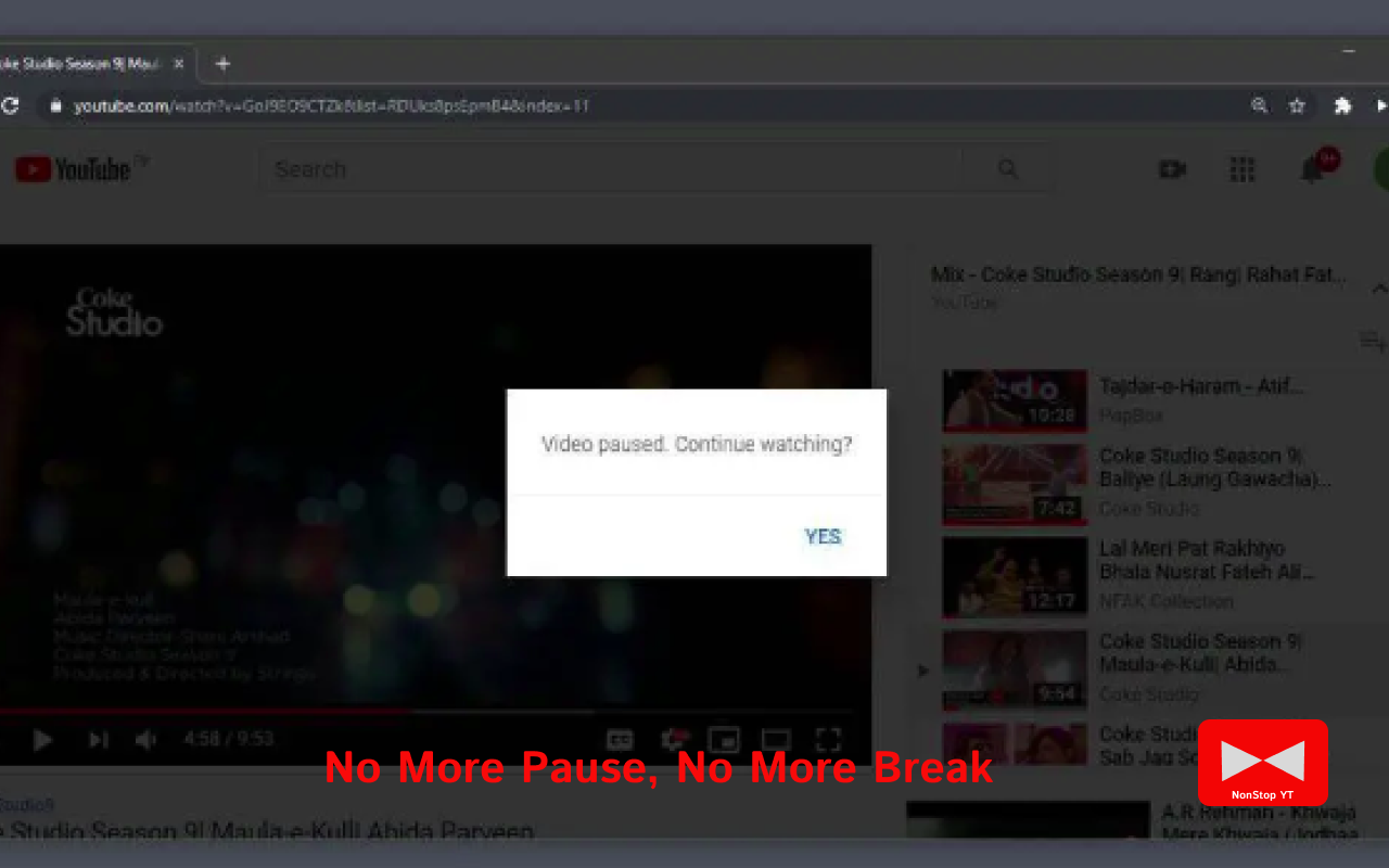NonStop Youtube - 截图 1
