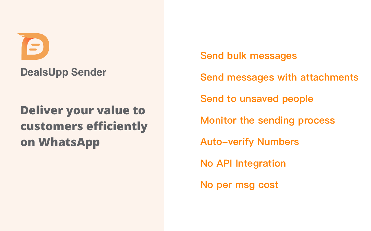 DealsUpp Sender - 非官方的WA群发小工具 - 截图 2