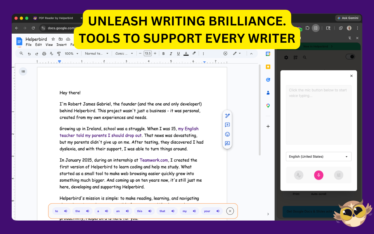 Helperbird: Accessibility & Productivity App - 截图 1
