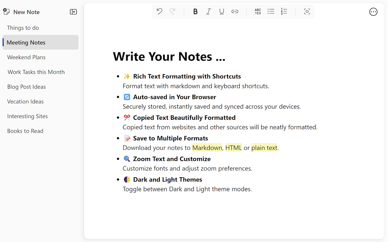 Notebook: Quick and Simple Notes - 截图 3