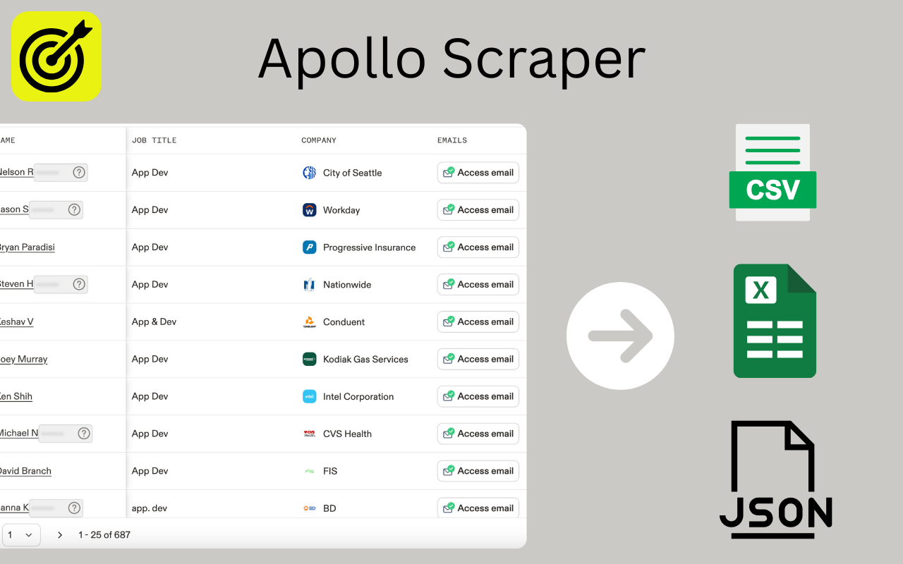 Apollo Scraper - 提取与导出 Apollo B2B 商业线索 - 截图 2