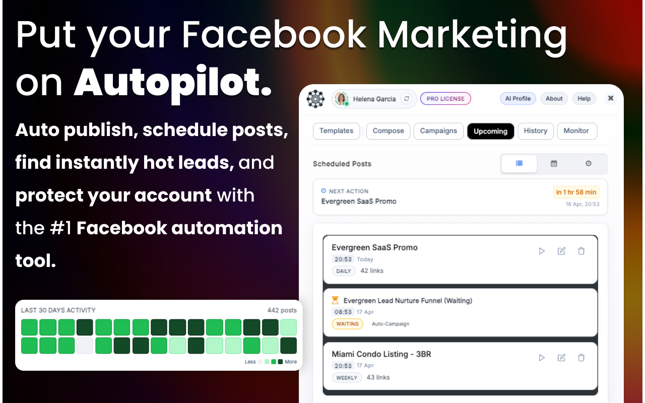 Facebook™ Groups #1 Auto Poster & Scheduler | LeadRadar | Group Posting PRO - 截图 3