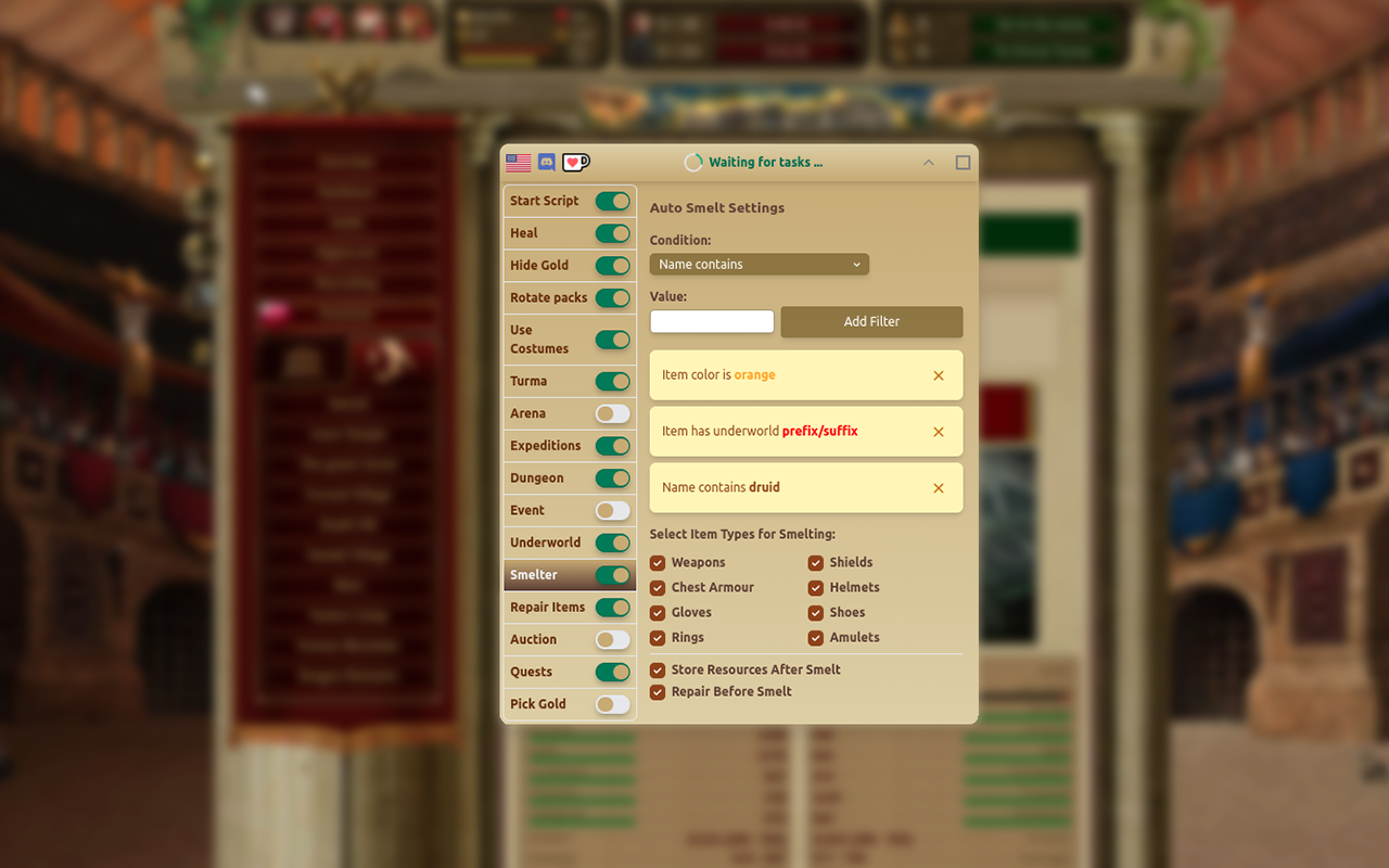 Gladiatus Helper Bot - 截图 3