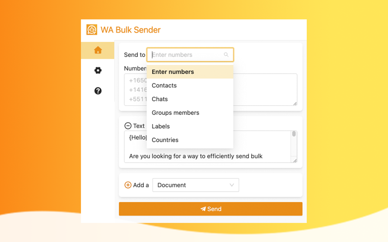 WA Bulk Sender - 截图 2