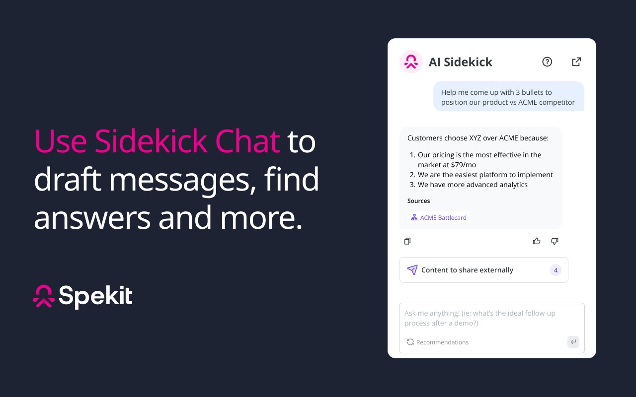 Spekit — AI Sidekick: Your AI Sales Coach and Assistant - 截图 1