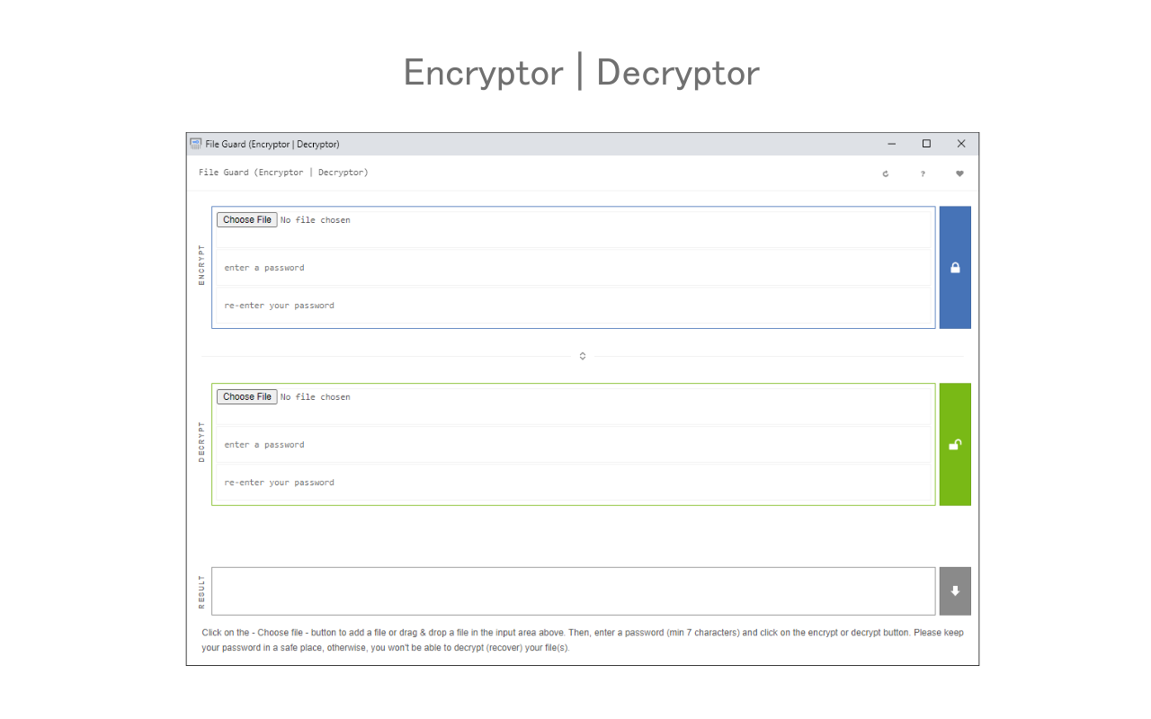 File Guard (Encryptor | Decryptor) - 截图 1