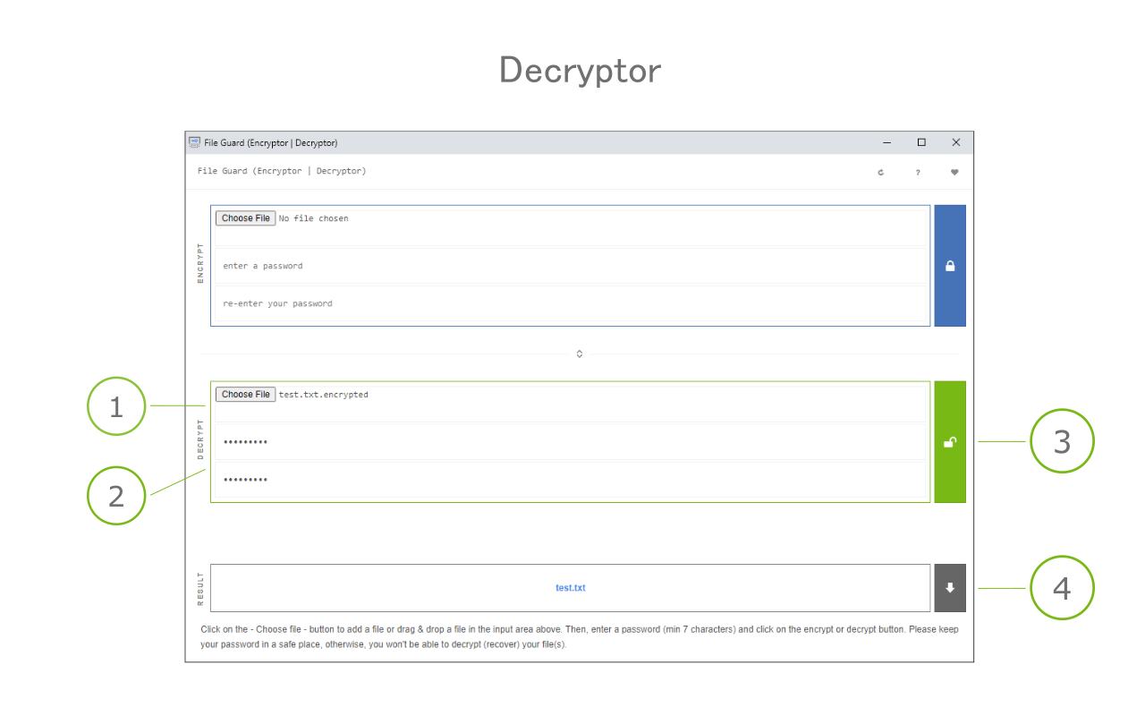 File Guard (Encryptor | Decryptor) - 截图 3