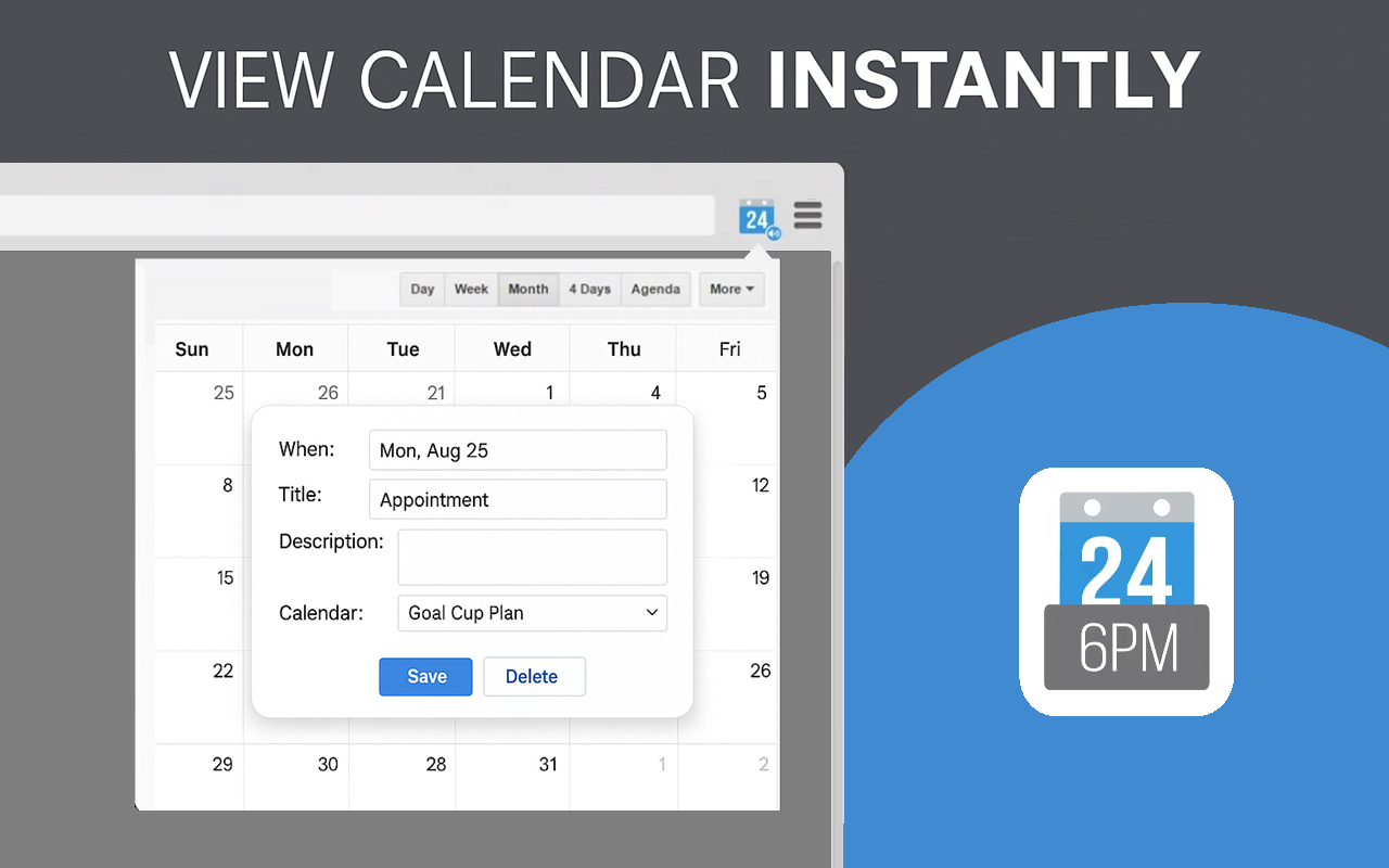 Checker Plus for Google Calendar™ - 截图 4