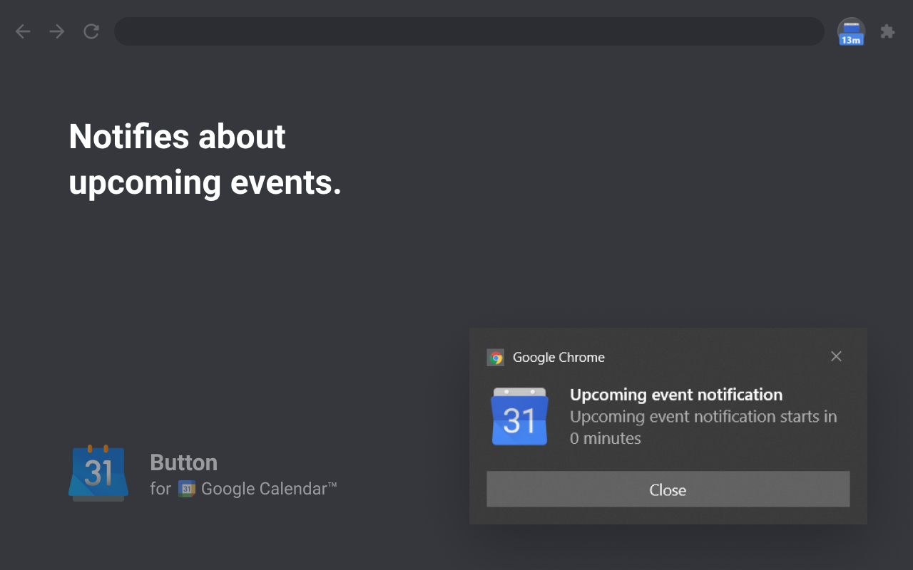 Button for Google Calendar - 截图 3
