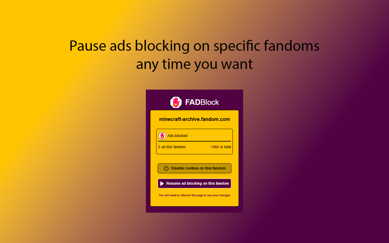 FADBlock — block ads across the fandoms - 截图 2