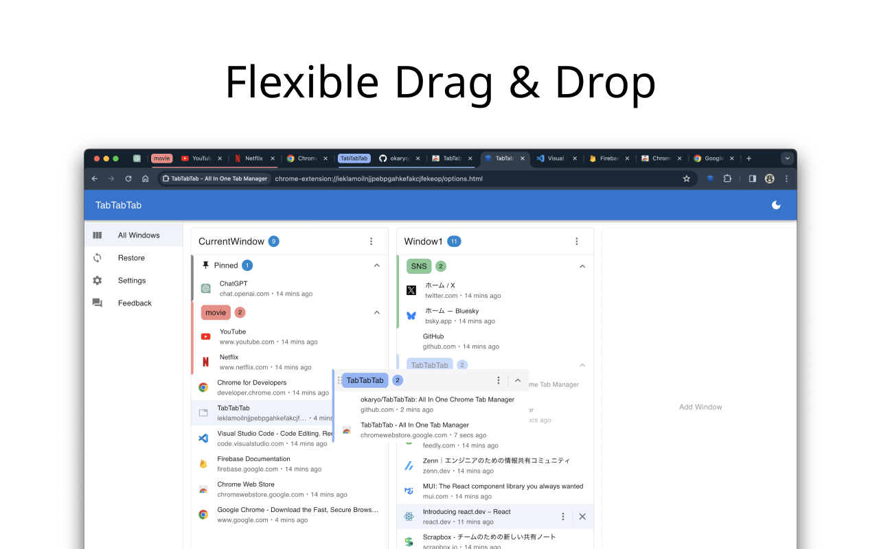 TabTabTab - All In One Tab Manager - 截图 3