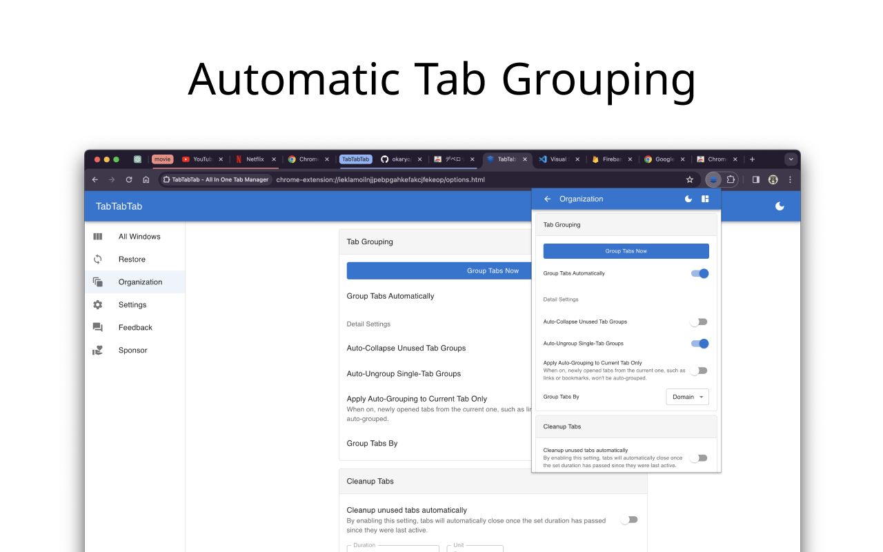 TabTabTab - All In One Tab Manager - 截图 4
