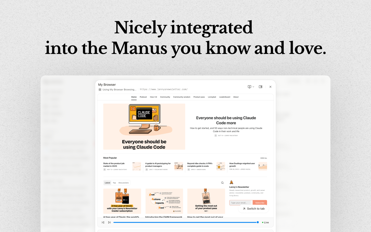 Manus AI Browser Operator - 截图 2